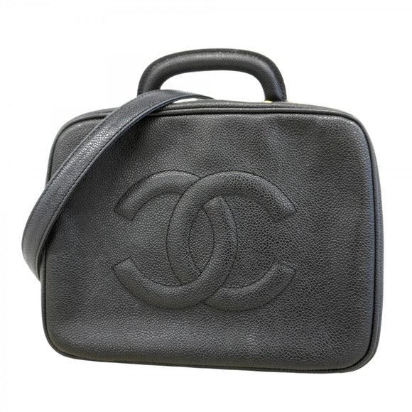 CHANEL Black Caviar Leather Vanity Bag - Picture 1 of 16